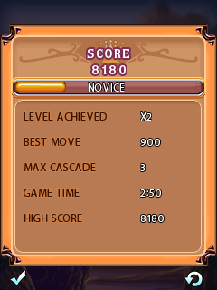 Bejeweled 3 (J2ME) screenshot: Score