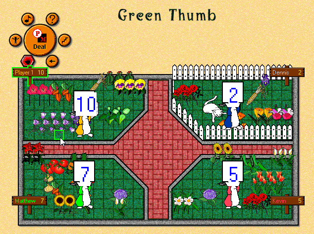 Green Thumb Cards (Windows) screenshot: Victory!