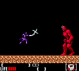 Return of The Ninja (Game Boy Color) screenshot: Stage boss