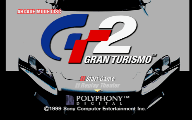 Gran Turismo 2 (PlayStation) screenshot: Title screen.