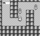 Spud's Adventure (Game Boy) screenshot: Controls have reversed.