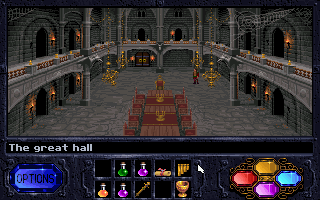 Fables & Fiends: The Legend of Kyrandia - Book One (DOS) screenshot: Hall.