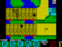 Yogi Bear & Friends in the Greed Monster: A Treasure Hunt (ZX Spectrum) screenshot: On the bridge
