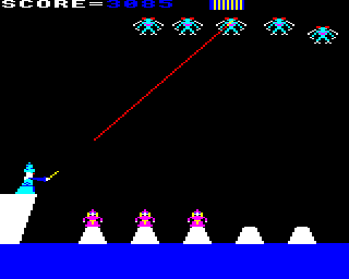 The Wizard (BBC Micro) screenshot: Fifth wave