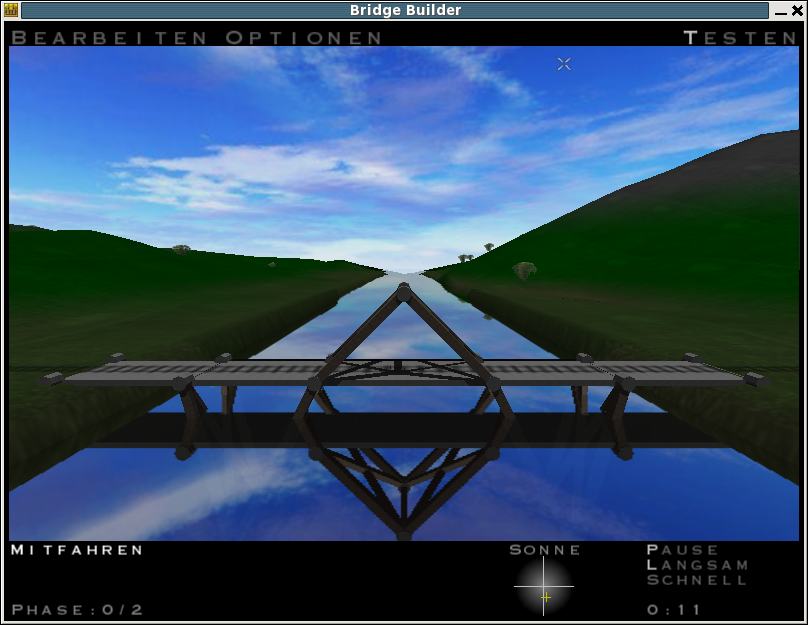 Bridge Builder: Planen, Bauen & Testen (Linux) screenshot: Test