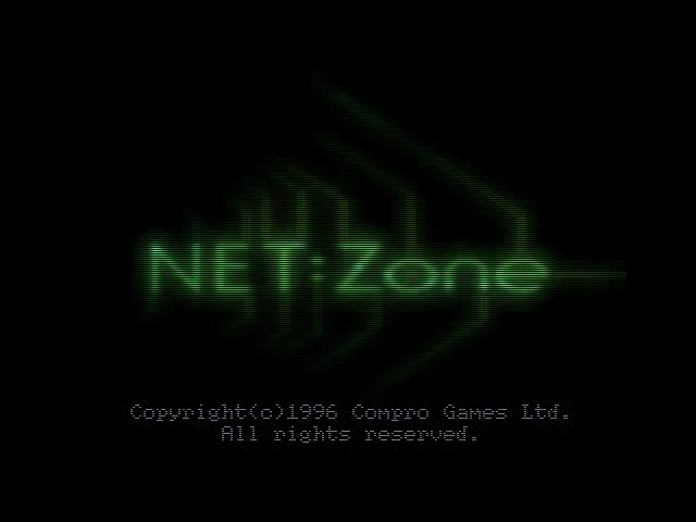 NET:Zone (DOS) screenshot: Title screen