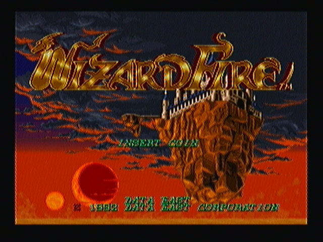 Wizard Fire (Zeebo) screenshot: Title screen.