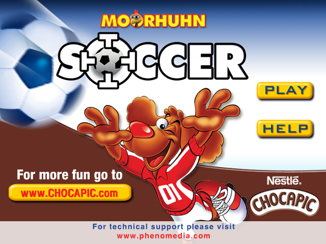 Crazy Chicken: Soccer (Windows) screenshot: Title screen