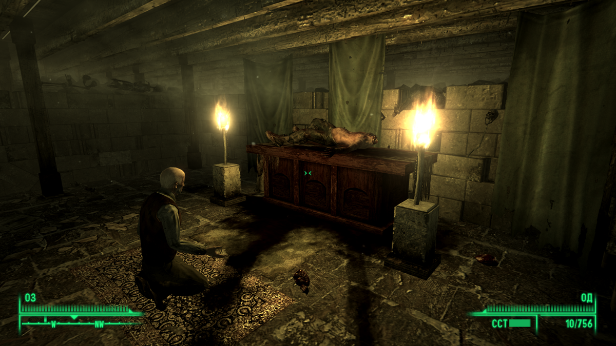 Fallout 3: Point Lookout (Windows) screenshot: Some kind of ritual in progress