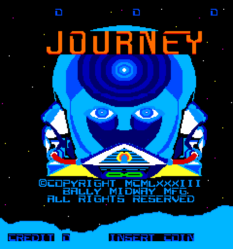 Journey (Arcade) screenshot: title screen