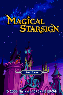 Magical Starsign (Nintendo DS) screenshot: Title screen (US)
