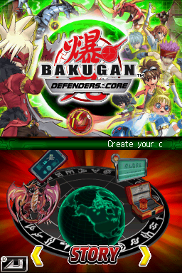 Bakugan: Defenders of the Core (Nintendo DS) screenshot: Story