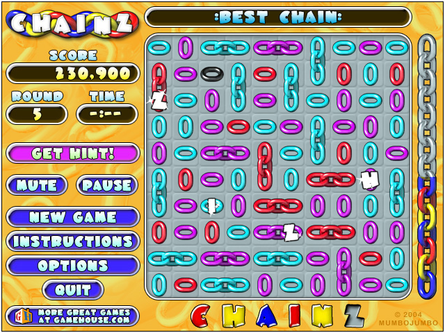 Chainz (Windows) screenshot: The black ring isn't usable here, it just hinders you
