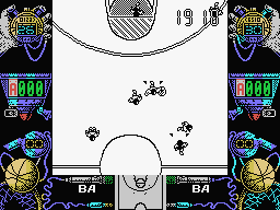 Drazen Petrovic Basket (MSX) screenshot: Set up your defense strategy