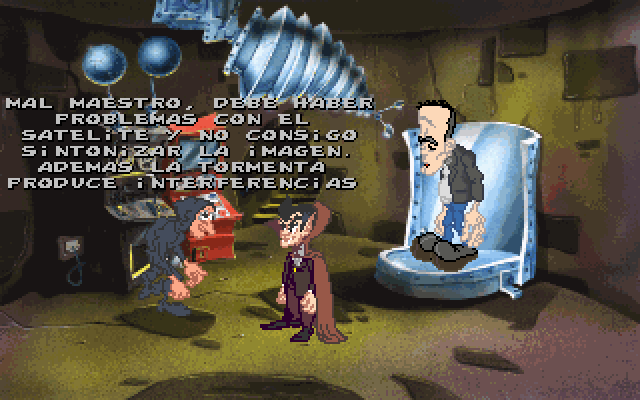 Dráscula: The Vampire Strikes Back (DOS) screenshot: Dráscula with Igor