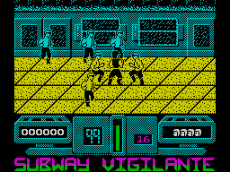 Subway Vigilante (ZX Spectrum) screenshot: This could get tough