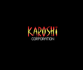 Guru Logic (MSX) screenshot: Karoshi logo