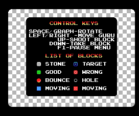 Guru Logic (MSX) screenshot: How to play
