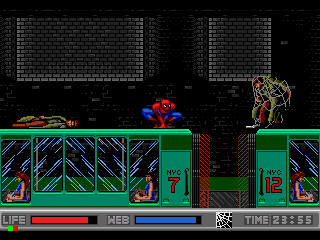 The Amazing Spider-Man vs. The Kingpin (SEGA CD) screenshot: I webbed a bad guy