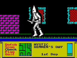 Dark Sceptre (ZX Spectrum) screenshot: Another member of your team