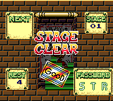 Pac-Attack (Game Gear) screenshot: Stage clear