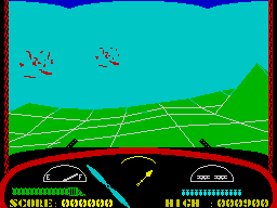 Deep Strike (ZX Spectrum) screenshot: Bomber's gone, and we've gone off-course