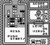 Dr. Mario (Game Boy) screenshot: Ouch, again?