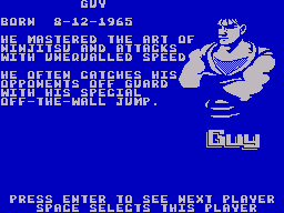 Final Fight (ZX Spectrum) screenshot: Guy's story