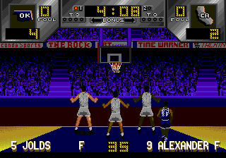 Dick Vitale's "Awesome, Baby!" College Hoops (Genesis) screenshot: It's in