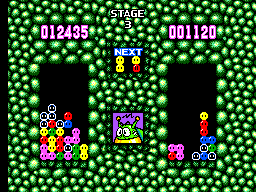 Dr. Robotnik's Mean Bean Machine (SEGA Master System) screenshot: Humpty introduces another colour