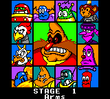 Dr. Robotnik's Mean Bean Machine (Game Gear) screenshot: Starting a stage