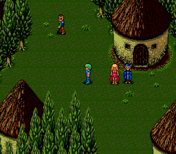 Sorcerer's Kingdom (Genesis) screenshot: The elder of the elves and his daughter