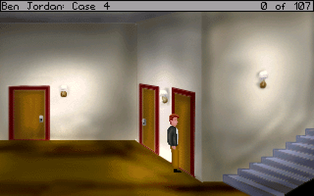Ben Jordan: Paranormal Investigator Case 4 - Horror at Number 50 (Windows) screenshot: Those doors lead to the rooms of the guests