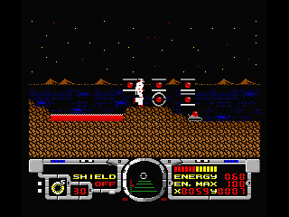 Fire Hawk: Thexder - The Second Contact (MSX) screenshot: Run...