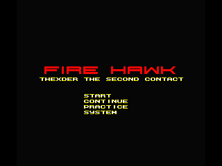 Fire Hawk: Thexder - The Second Contact (MSX) screenshot: Title screen