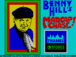 Benny Hill's Madcap Chase (ZX Spectrum) screenshot: Loading screen