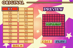 Dr. Sudoku (Game Boy Advance) screenshot: Original Mode: Choose a grid to start