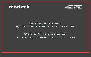 Global Commander (Atari ST) screenshot: Title screen