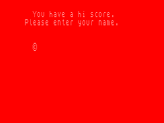 FireTrap (Amstrad CPC) screenshot: Name Entry
