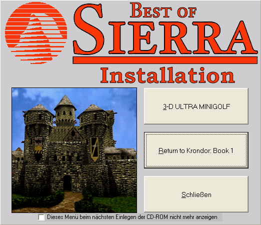 Best of Sierra Nr. 11 (Windows) screenshot: Autorun - game 2