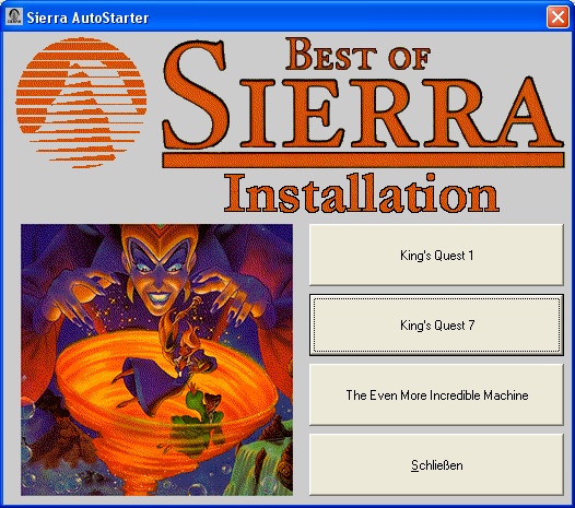 Best of Sierra Nr. 2 (Windows) screenshot: Autorun - game 2