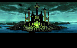 Loom (DOS) screenshot: Bad's castle (VGA)