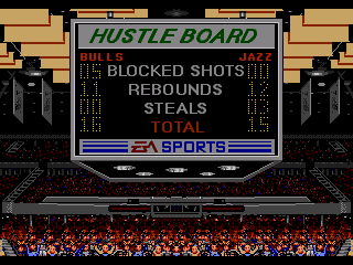 NBA Showdown (Genesis) screenshot: How well you did defensively