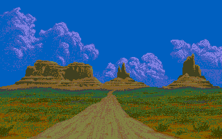 Drivin' Force (Atari ST) screenshot: Atmosphere still