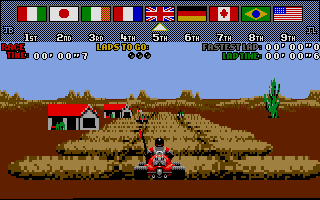 Drivin' Force (Atari ST) screenshot: We're underway