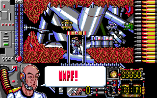 Oberon 69 (Amiga) screenshot: Air lift
