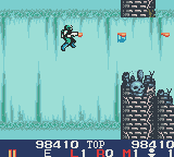 Space Marauder (Game Boy Color) screenshot: Spooky ruins