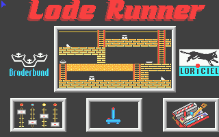 Lode Runner (Atari ST) screenshot: Main menu