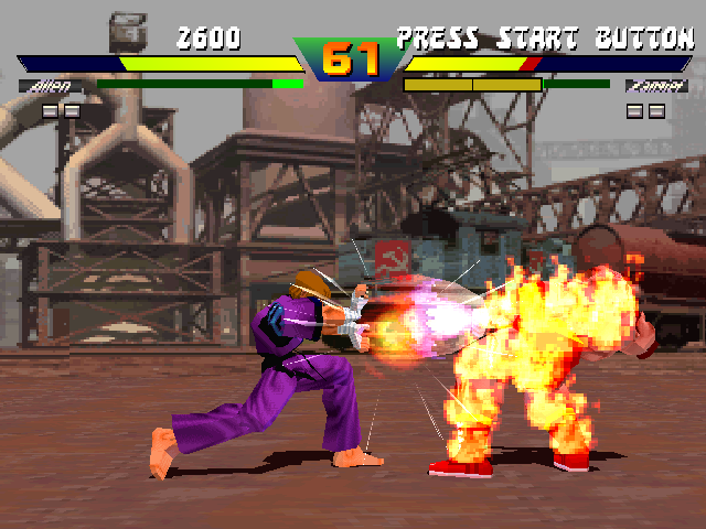 Screenshot of Street Fighter EX Plus α (PlayStation, 1997