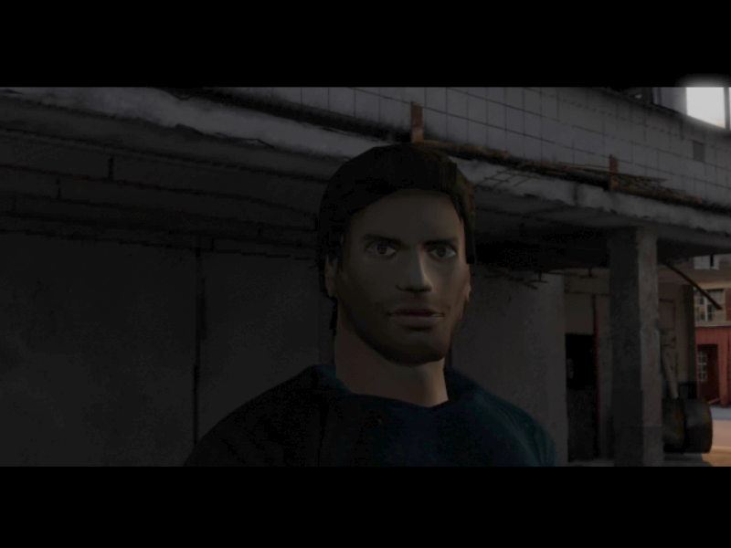 Midnight Nowhere (Windows) screenshot: The only time you get to see your character up close. A good-looking fellow!